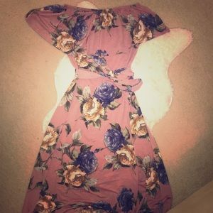 Off the shoulder maxi dress